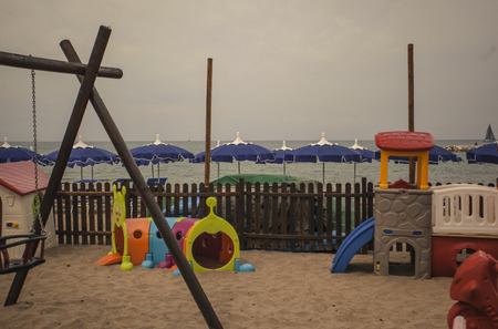 View of San Vincenzo beach in Tuscany, Italy #4の写真素材