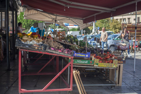 Fruit and vegetable market of Palermo in Sicilyのeditorial素材
