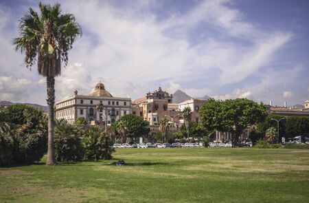 Foro Italico in Palermo, an example of historic architecture in the beautiful Sicilian cityのeditorial素材