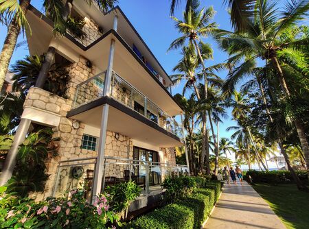 Dominican Republic resort building detailの写真素材