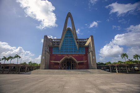 HIGUEY, DOMINICAN REPUBLIC 12 JANUARY 2020: Basilica Nuestra Senora de la Altagraciaのeditorial素材