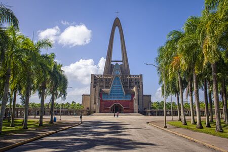 HIGUEY, DOMINICAN REPUBLIC 12 JANUARY 2020: Basilica Nuestra Senora de la Altagraciaのeditorial素材
