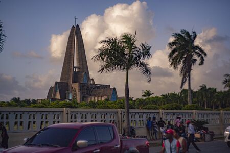 HIGUEY, DOMINICAN REPUBLIC 12 JANUARY 2020: Basilica Nuestra Senora de la Altagraciaのeditorial素材