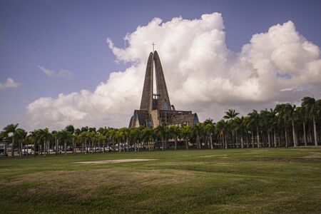 HIGUEY, DOMINICAN REPUBLIC 12 JANUARY 2020: Basilica Nuestra Senora de la Altagraciaのeditorial素材