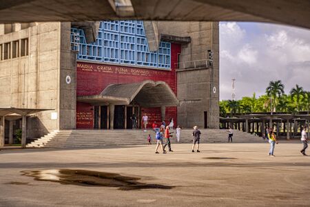 HIGUEY, DOMINICAN REPUBLIC 12 JANUARY 2020: Basilica Nuestra Senora de la Altagraciaのeditorial素材