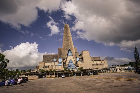 HIGUEY, DOMINICAN REPUBLIC 12 JANUARY 2020: Basilica Nuestra Senora de la Altagraciaのeditorial素材