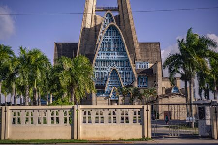 HIGUEY, DOMINICAN REPUBLIC 12 JANUARY 2020: Basilica Nuestra Senora de la Altagraciaのeditorial素材