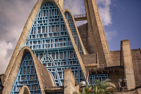 HIGUEY, DOMINICAN REPUBLIC 12 JANUARY 2020: Basilica Nuestra Senora de la Altagraciaのeditorial素材