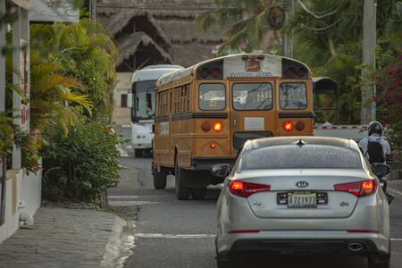 DOMINICUS, DOMINICAN REPUBLIC 6 FEBRAURY 2020: Scene of daily life on the streets of Dominicus in the Dominican Republicのeditorial素材