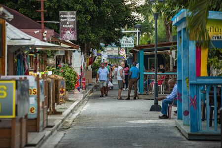 DOMINICUS, DOMINICAN REPUBLIC 6 FEBRAURY 2020: Scene of daily life on the streets of Dominicus in the Dominican Republicのeditorial素材