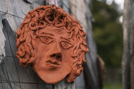 Ancient cave statuettes in Italyの写真素材