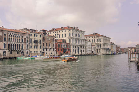 VENICE, ITALY 2 JULY 2020: Canal Grande Landscape in Veniceのeditorial素材