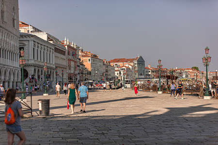 VENICE, ITALY 2 JULY 2020: Saint mark square in Veniceのeditorial素材