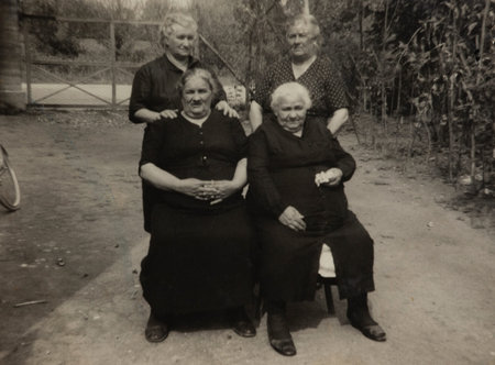 ROVIGO, ITALY MARCH 1943: Older ladies in the 40s