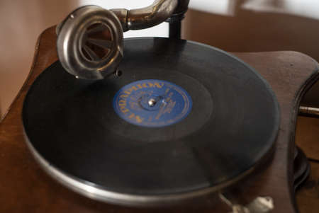 Detail of a Gramophone 2の写真素材