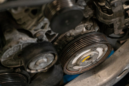 Pulley in the car engine
