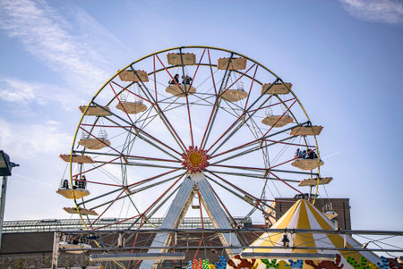 Ferris wheel detail in Amusement Park