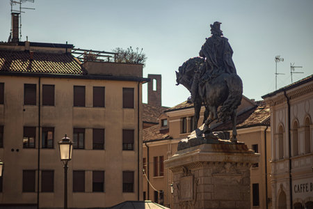 Rovigo, Italy 29 july 2022: Rovigo city center viewのeditorial素材