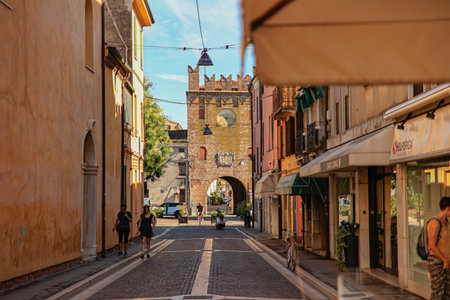 Rovigo, Italy 29 july 2022: Rovigo city center view