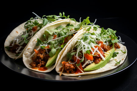 A vibrant arrangement of traditional Mexican dishes showcasing the rich flavors and culture.の素材