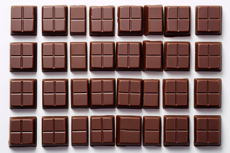 A captivating arrangement of delicious chocolates creating a delightful and tempting compositionの素材