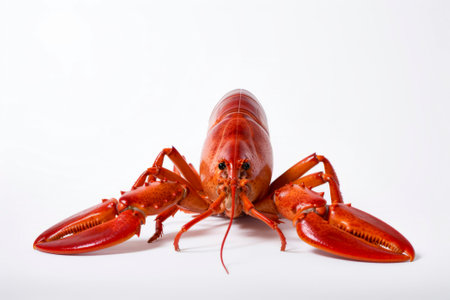A succulent fresh lobster, showcased as a prime food ingredient for gourmet dishes.の素材