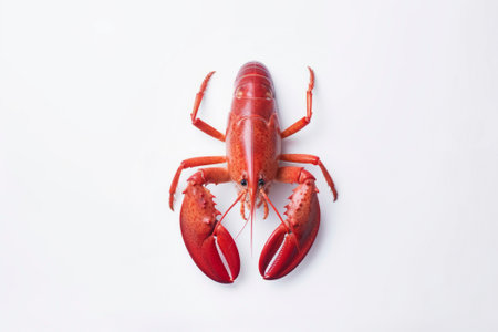 A succulent fresh lobster, showcased as a prime food ingredient for gourmet dishes.の素材
