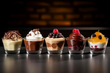 Exquisite mousse dessert meticulously decorated and bursting with flavour.の素材