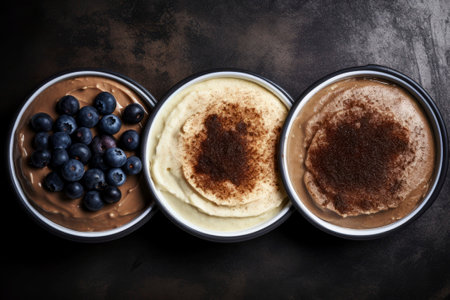 Exquisite mousse dessert meticulously decorated and bursting with flavour.の素材