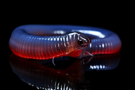 Close-up capturing the minute details and warmth of a small subject with ultra macro precision.の素材