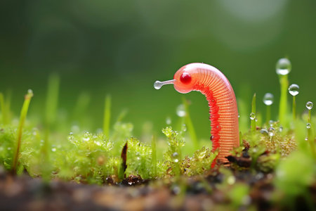 Close-up capturing the minute details and warmth of a small subject with ultra macro precision.の素材