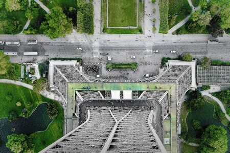 view from the eiffel tower, verticalの写真素材