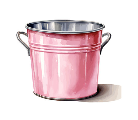 Pot Watercolor Clipart Vectorのイラスト素材