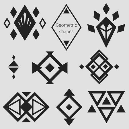 Geometric shapes, design elements. Vector collection Geometric shapes, design elements. Vector collection