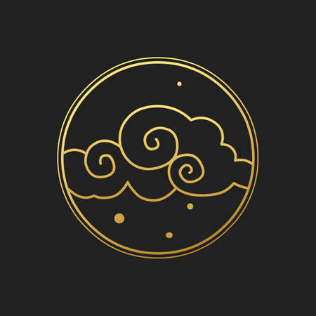 Cloud. Vector illustration in oriental styleのイラスト素材