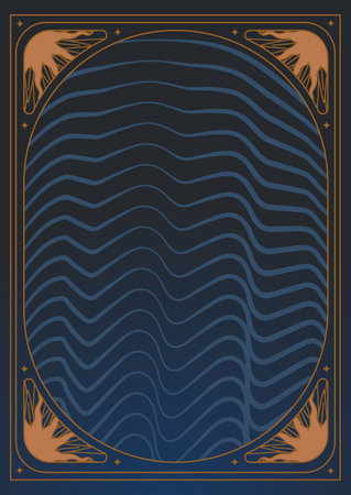 Vintage frame in art deco style. Template for laser cutting. vector illustration.のイラスト素材