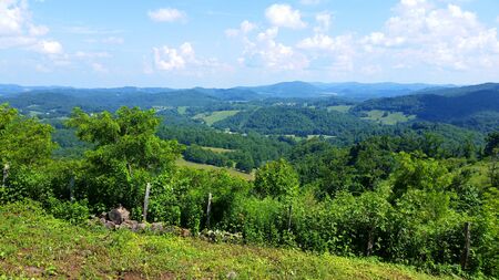 Blue Ridge Mountains Appalachian Mountains Scene Background Landscapeの写真素材