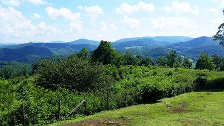 Blue Ridge Mountains Appalachian Mountains Scene Background Landscapeの写真素材