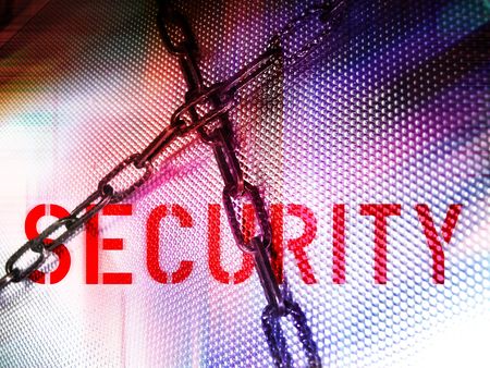 Dynamic illustration security conceptの写真素材