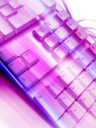 Dynamic illustration of keyboardの写真素材