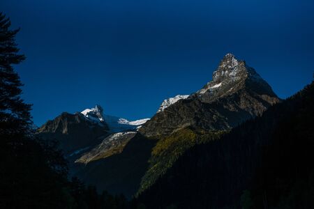 Mountain landscape in summer on a sunny day.の写真素材