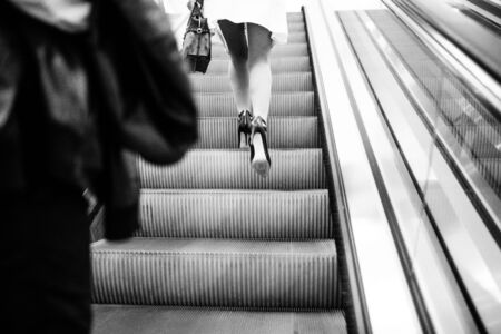 Feet of the bride and groomの写真素材