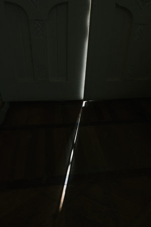 The light from the open door