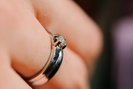 Wedding rings close-up macro shot,close upの写真素材