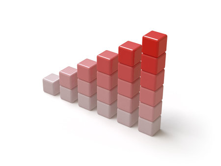 cub on a white surfaceの写真素材