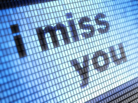 i miss youの写真素材