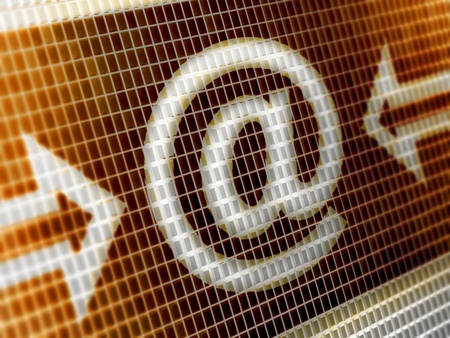 e-mailの写真素材