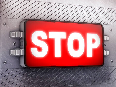 Stopの写真素材