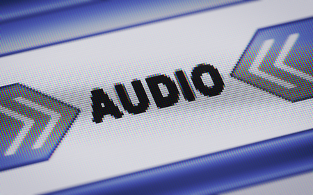 Audio icon の写真素材