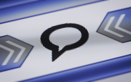 chat icon の写真素材